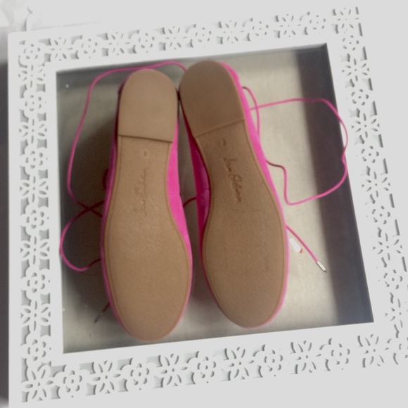 SAM EDELMAN PINK LACE UP SWEADE SHOES SIZE 8 - Picture 7 of 14